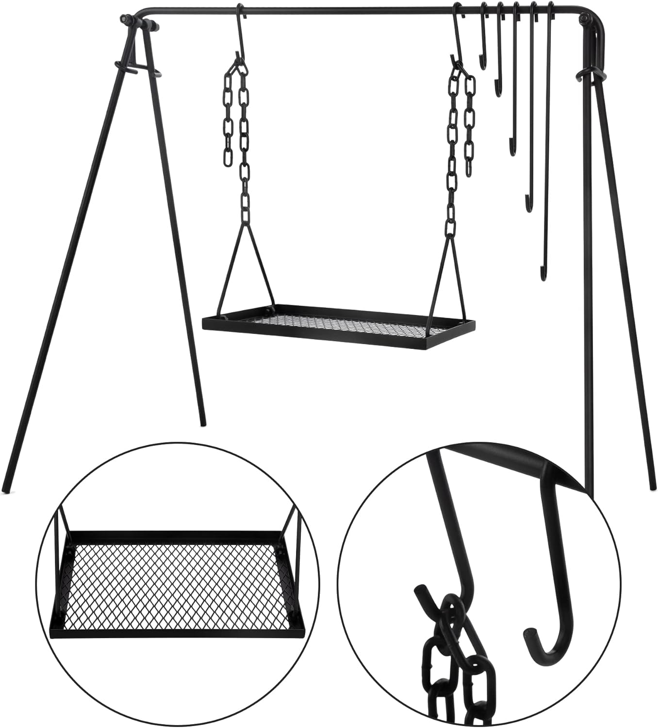 Adjustable Collapsible Campfire Grill – Cook Anywhere, Anytime