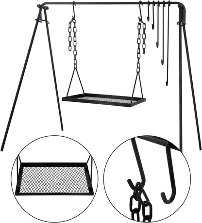 Adjustable Collapsible Campfire Grill – Cook Anywhere, Anytime