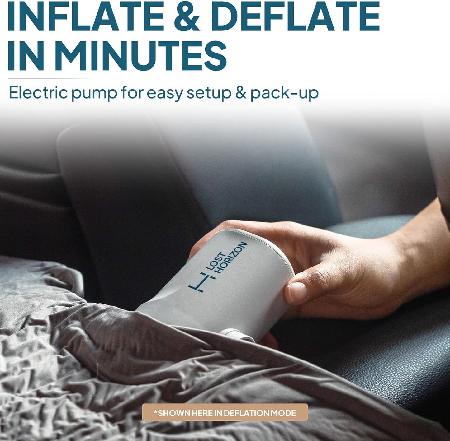 Extra-Thick Self-Inflating Sleeping Pad for Camping and Travel