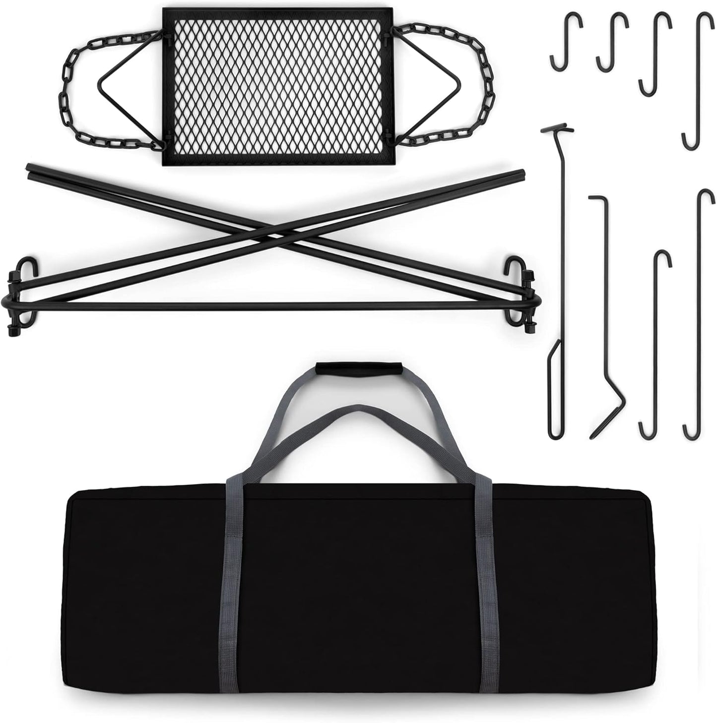 Adjustable Collapsible Campfire Grill – Cook Anywhere, Anytime