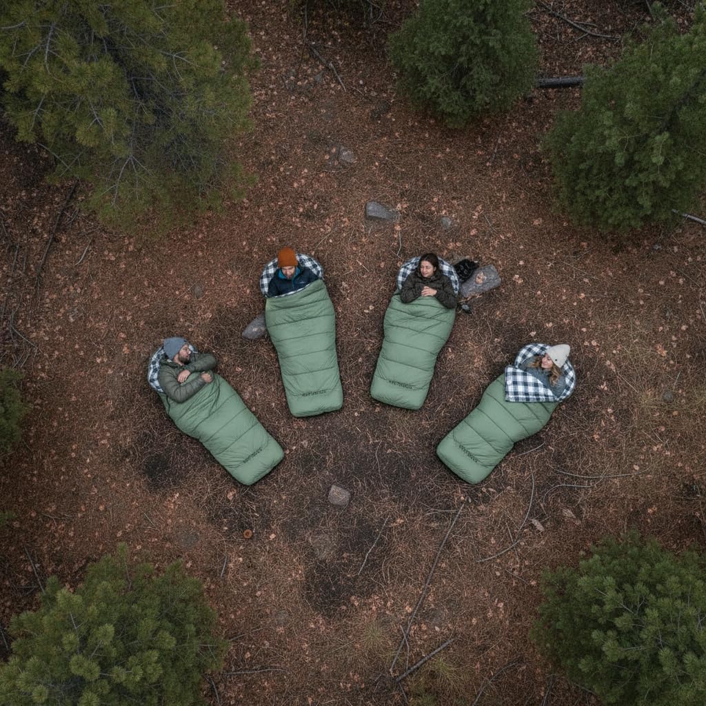 20°F Ultra-Warm Sleeping Bag – Comfortable Outdoor Sleep for Adults