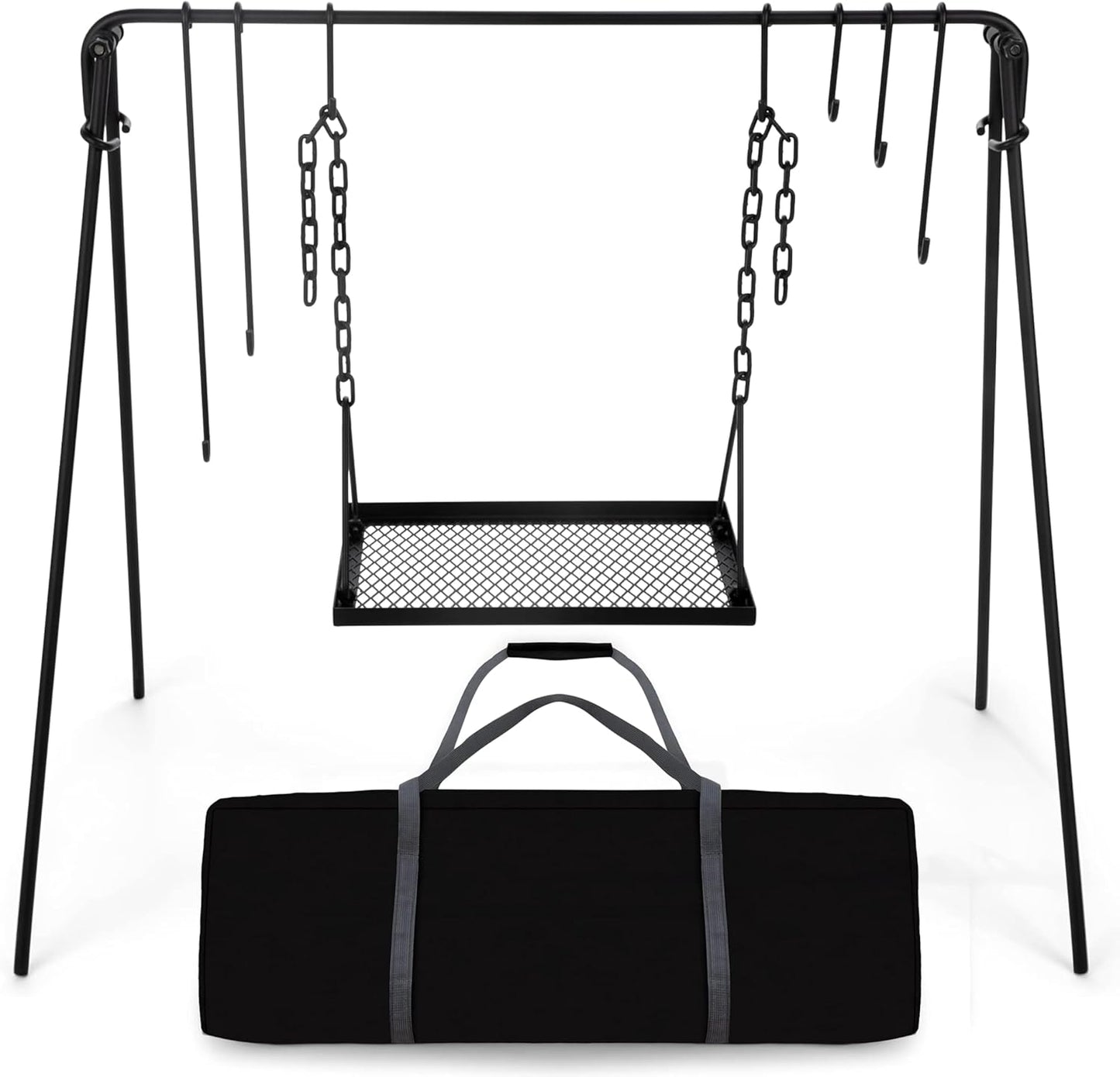 Adjustable Collapsible Campfire Grill – Cook Anywhere, Anytime