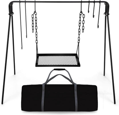 Adjustable Collapsible Campfire Grill – Cook Anywhere, Anytime