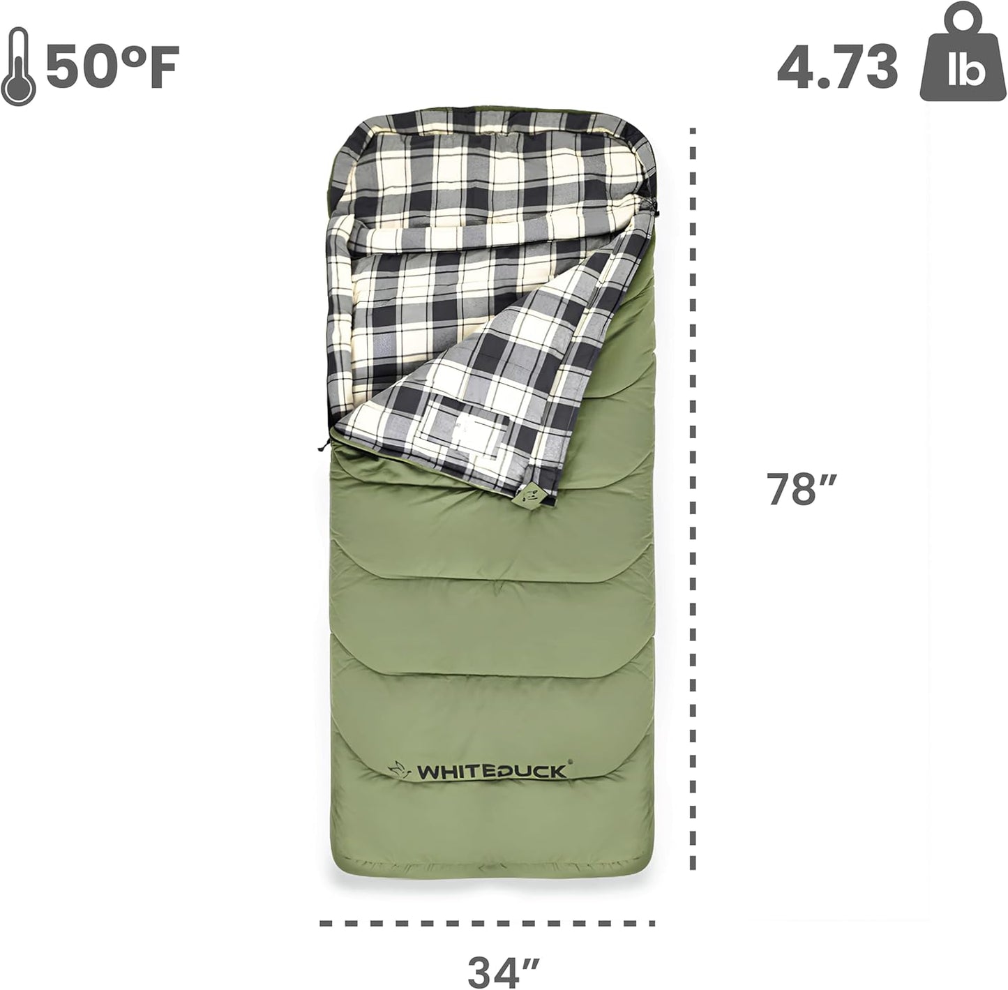 20°F Ultra-Warm Sleeping Bag – Comfortable Outdoor Sleep for Adults