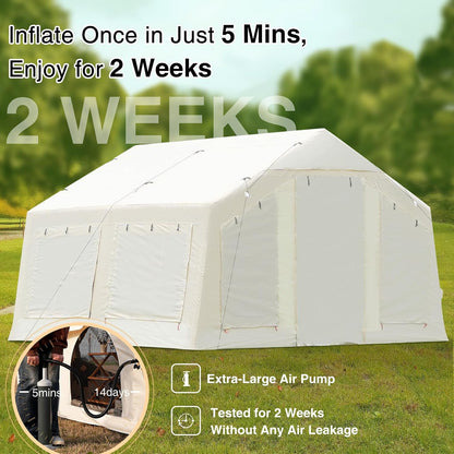 Luxury Inflatable Glamping Tent – Spacious 4-Season Outdoor Shelter